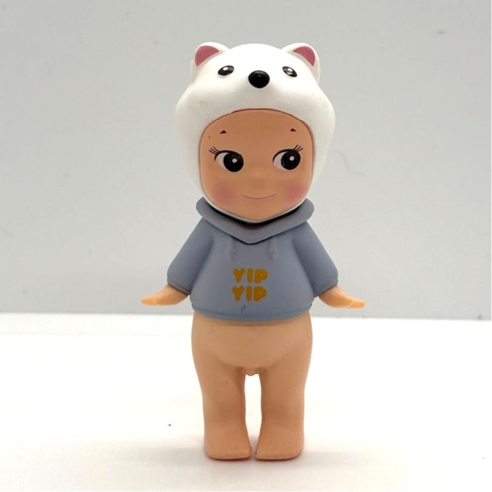 New Unbranded Kewpie/Angel Mini Figure in Pomeranian Dog Costume, Open Blind Box